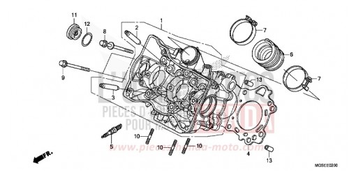 CULASSE NC700SDC de 2012